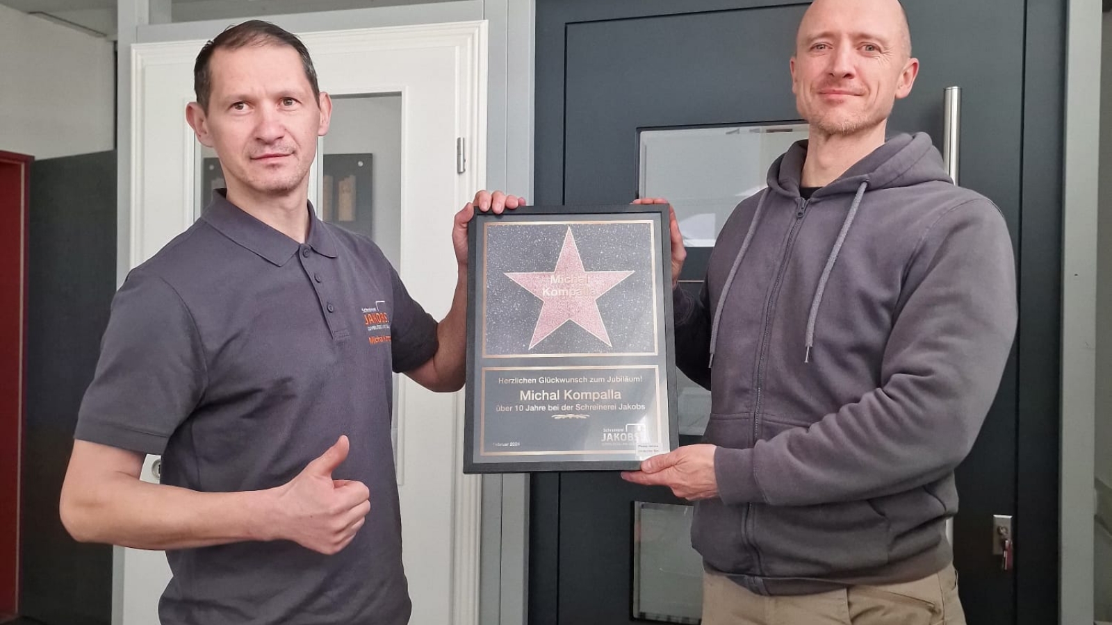 10 Jahre Schreinerei Jakobs – Danke, Michal!