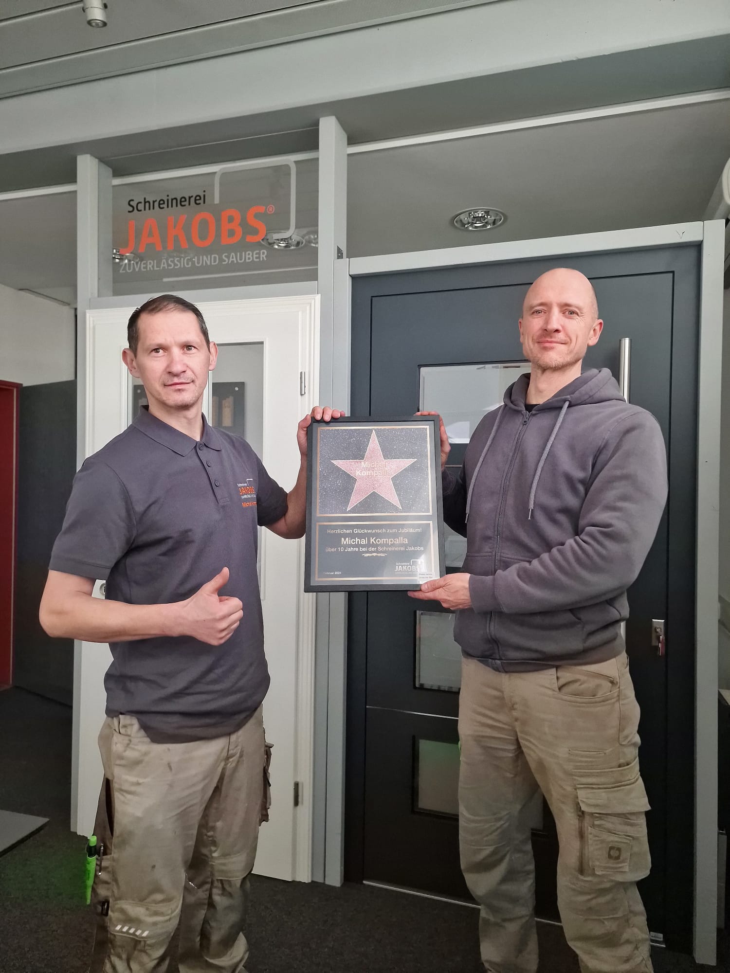 10 Jahre Schreinerei Jakobs – Danke, Michal!