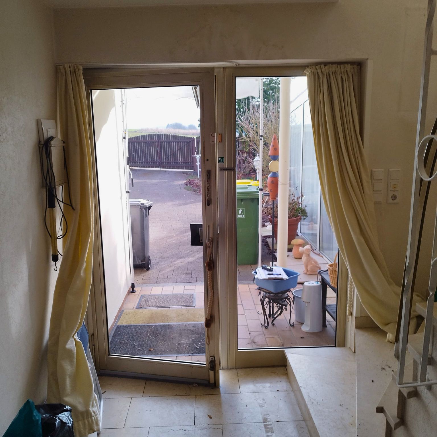 Haustür vorher innen