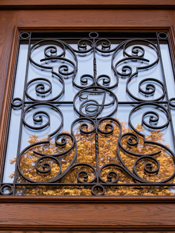 oberer Teil der Haustür