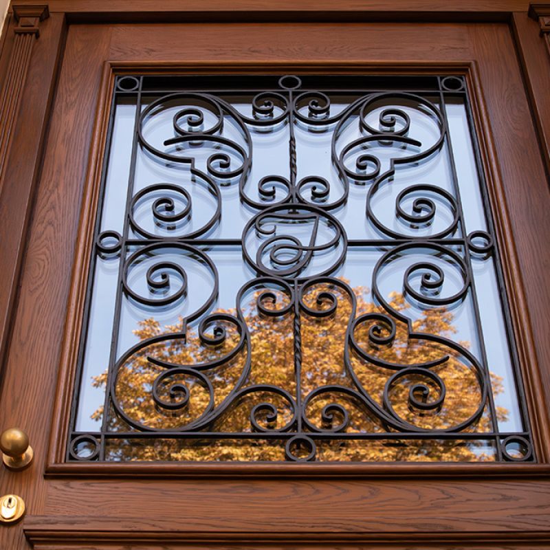 oberer Teil der Haustür