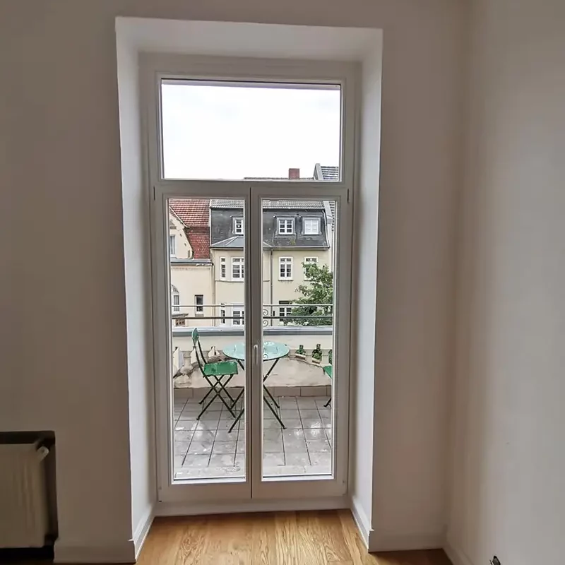Erneuerung der Balkontür nach Denkmalschutz