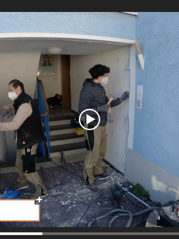 Zeitraffer Haustüranlage