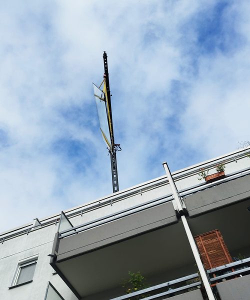 Fenstermontage mit Panoramablick