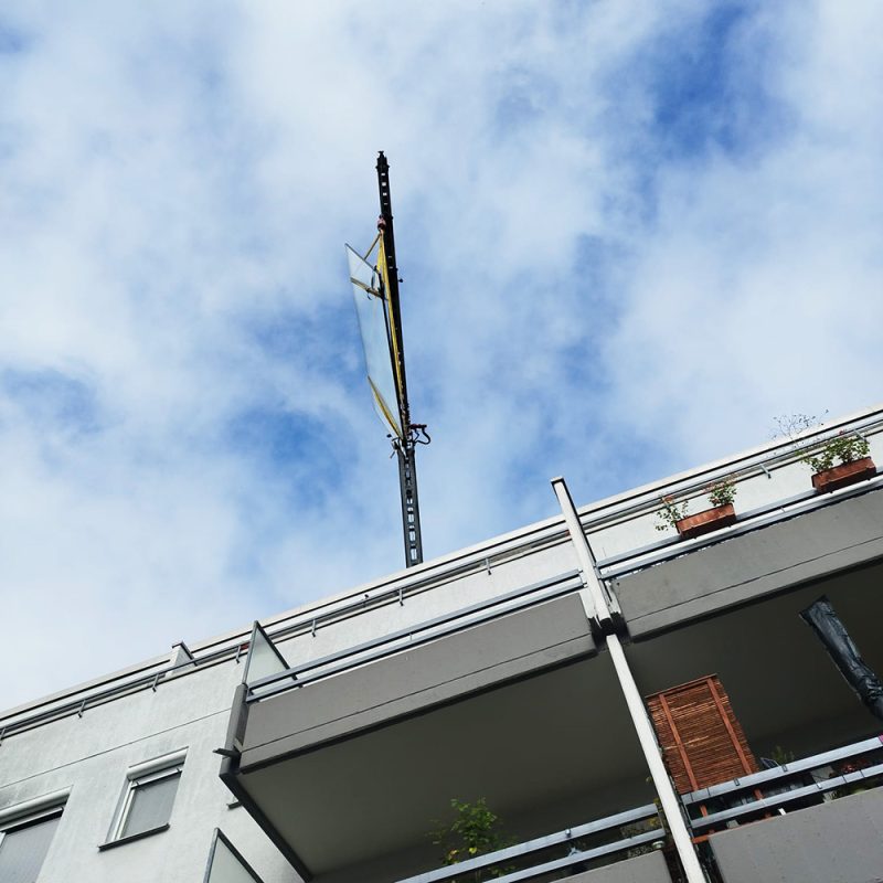 Fenstermontage mit Panoramablick