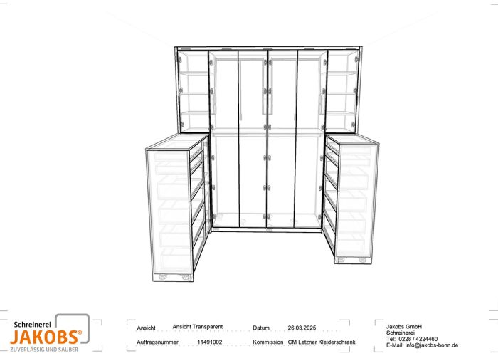 Kleiderschtank Ansicht Transparent