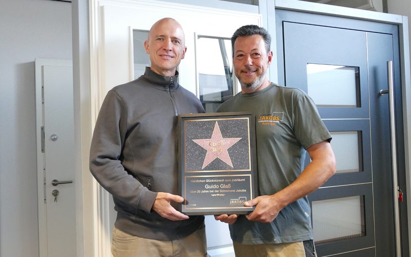 20 Jahre Schreinerei Jakobs – Jubiläum von Guido