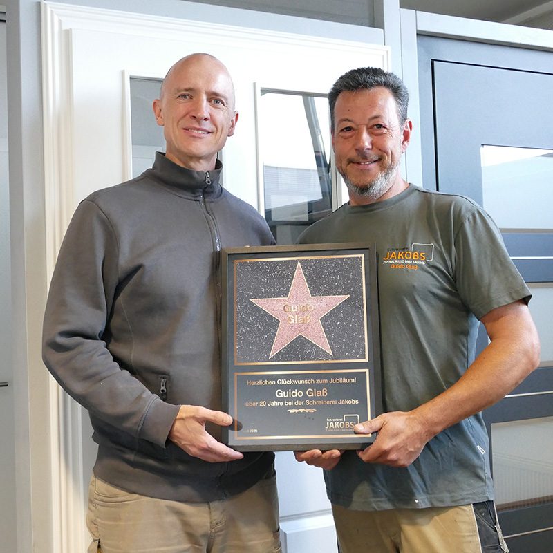 20 Jahre Schreinerei Jakobs – Jubiläum von Guido