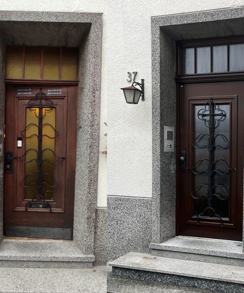 Ein neues Holzhaustür Projekt – Vorher/Nachher Fotos